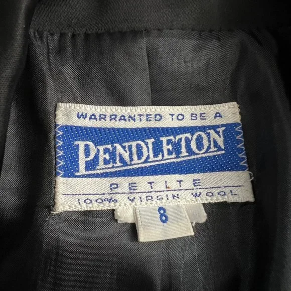 Vintage Pendleton 100% Wool Blazer Jacket Formal Suit Coat Dark Academia Wedding - Picture 5 of 7